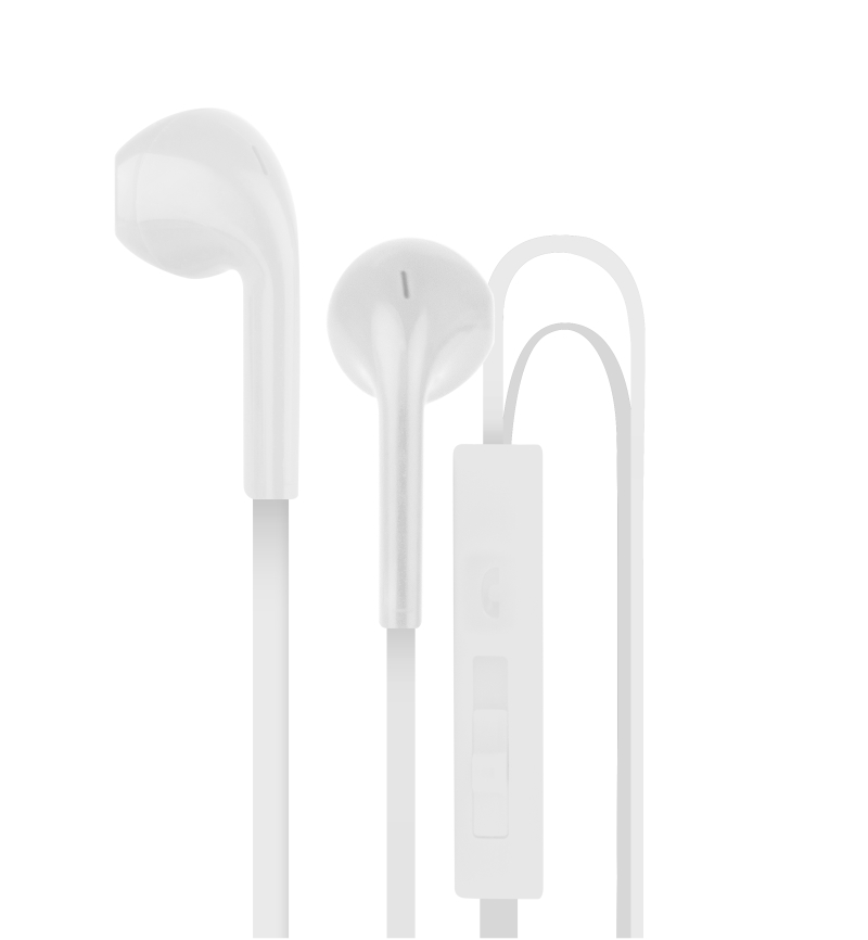 AREA Auricolari in-ear Area Earpod piatto controllo volume bianco